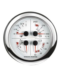 Volvo Penta 4-in-1 gauge (110mm) - 3885215